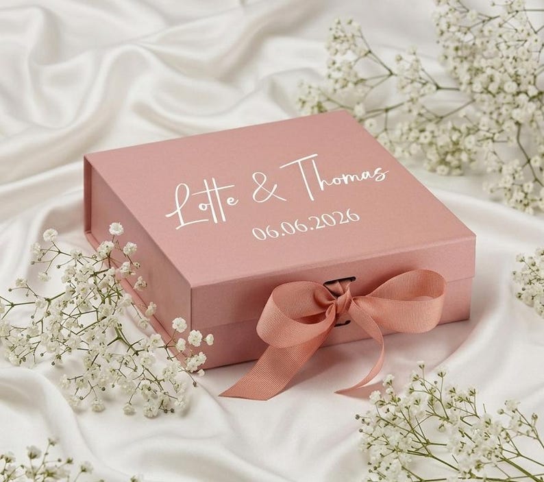 Personalized Gift Box, Luxury Gift Box, Birthday Gift Box, Keepsake Box, Bridesmaid Gift Box, Wedding Gift Box, Bridesmaid Proposal Box image 5