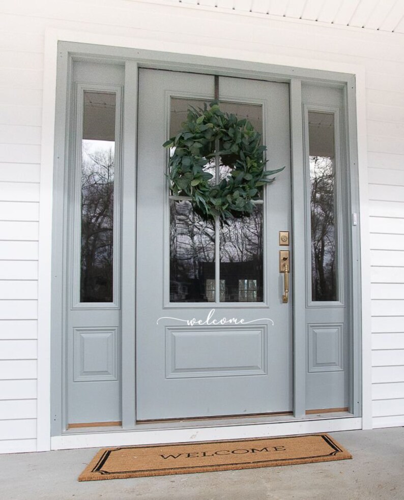 Front Door Decal Welcome Door decal Front Door Sign Welcome Door Sign Welcome Vinyl Decal