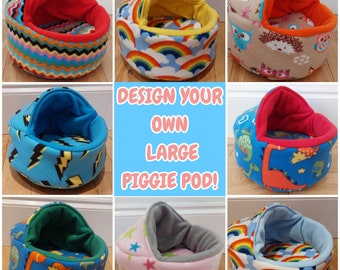 LARGE Piggie Pod Guinea Pig Bed| CUSTOM ORDER