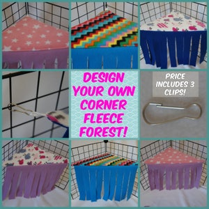 Fleece Forest for Guinea pigs CUSTOM ORDER image 1