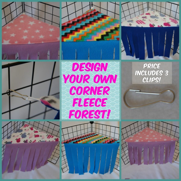 Fleece Forest for Guinea pigs | CUSTOM ORDER