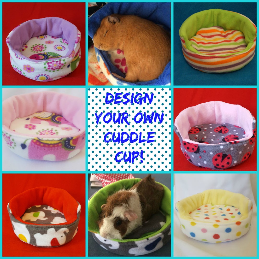 Guinea Pig Cuddle Cup Bed With Removable Pad CUSTOM ORDER Etsy
