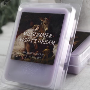 Scented Wax Melt Clamshell, Midsummer Night's Dream: Lavender, Honeysuckle, Moss, Vanilla