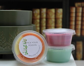 Halloween / Autumn Wax Melt Sample Cups for Warmer, Falloween Limited Edition Scent Shots