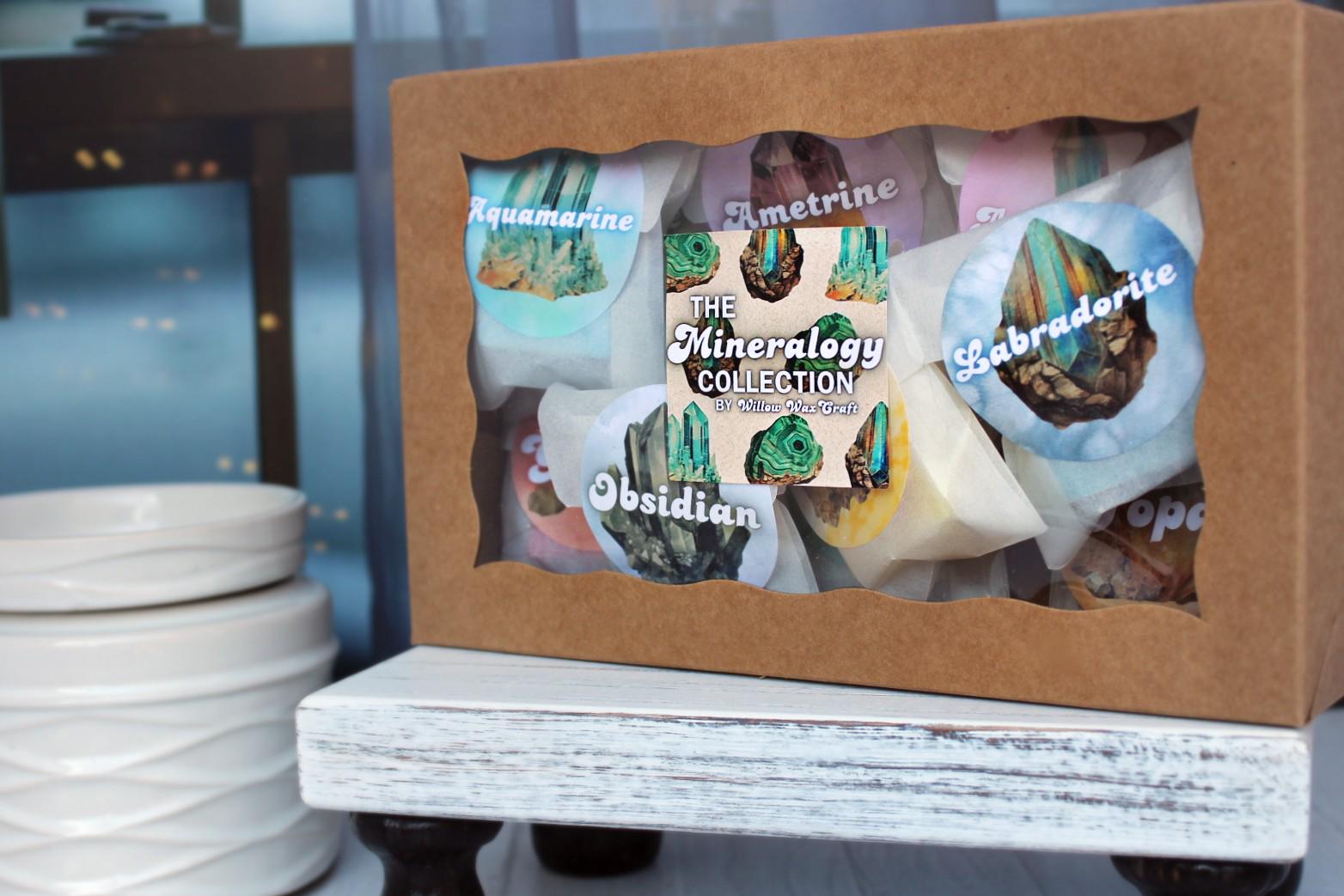 Scented Candle Wax Melt Sample Set, Mineralogy Collection