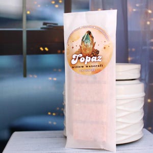 Scented Candle Wax Melt Snap Bar, Mineralogy Collection, Topaz: Pain Au Chocolat, Espresso, Toasted Praline