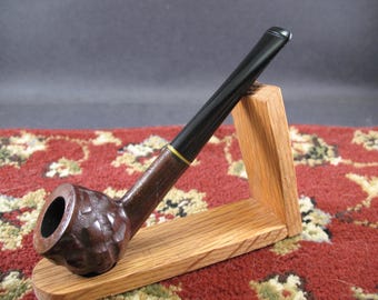 Carved Apple Shape Estate Pipe Refurbished