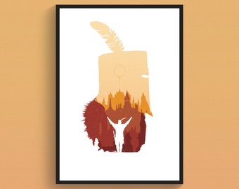 Dark Souls Solaire Kunstdruck: Gothic Videospiel-Poster