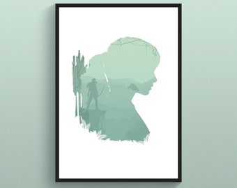 Lara Croft Kunstdruck: Tomb Raider Silhouette Poster