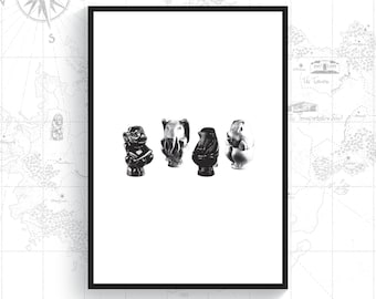 Jumanji Minimalist Art Print Movie Poster Home Decor