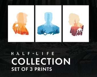 Half-Life 2 Kunstdruck-Set: Gorgon Freeman, Alyx Vance, G-Man