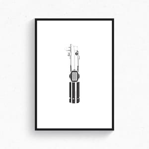 Skywalker Reforged Ostatni Jedi Miecz świetlny Bohater Gwiezdne Wojny Plakat artystyczny Wystrój domu