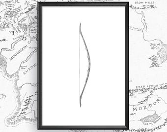 Legolas' Bogen Kunstdruck: Herr der Ringe Poster