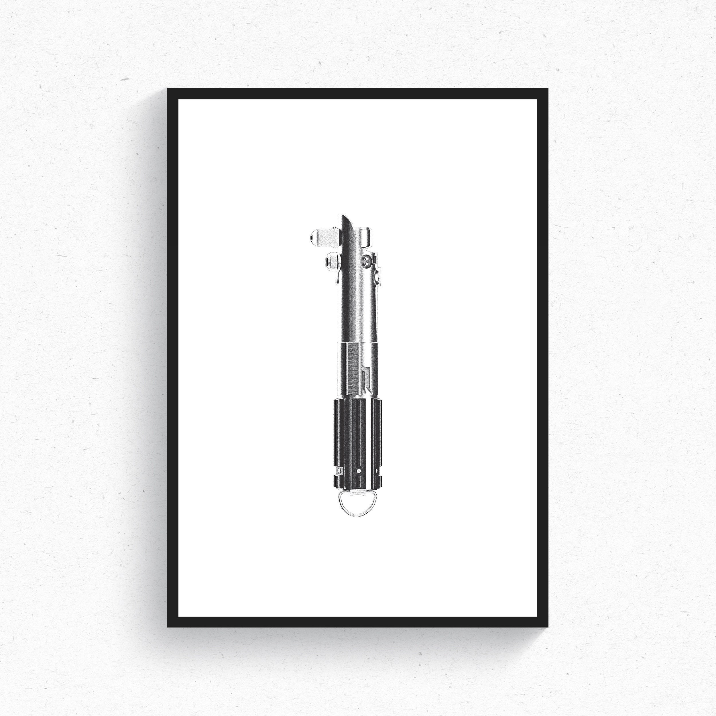 Star Wars Lightsaber Art Print Set: Skywalker Trilogy Poster - Etsy