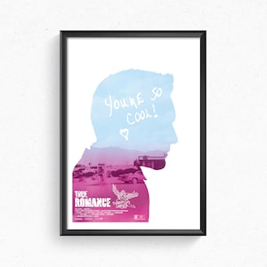 True Romance Slater Brad Pitt Quentin Tarantino Romantic Crime 90s Art Movie Poster Home Decor