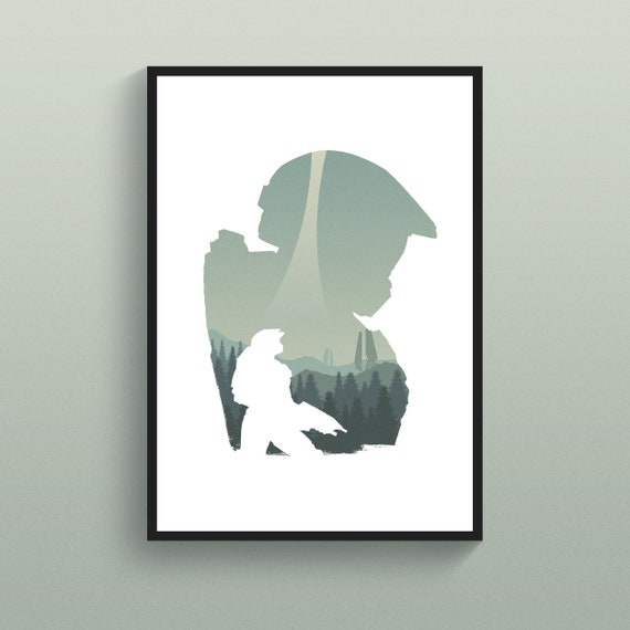 Gaming Poster Halo Videogame Series Halo Infinite Master Chief Aesthetic Poster Poster Graphic Design Artwork Alien Covenant Game Gaming