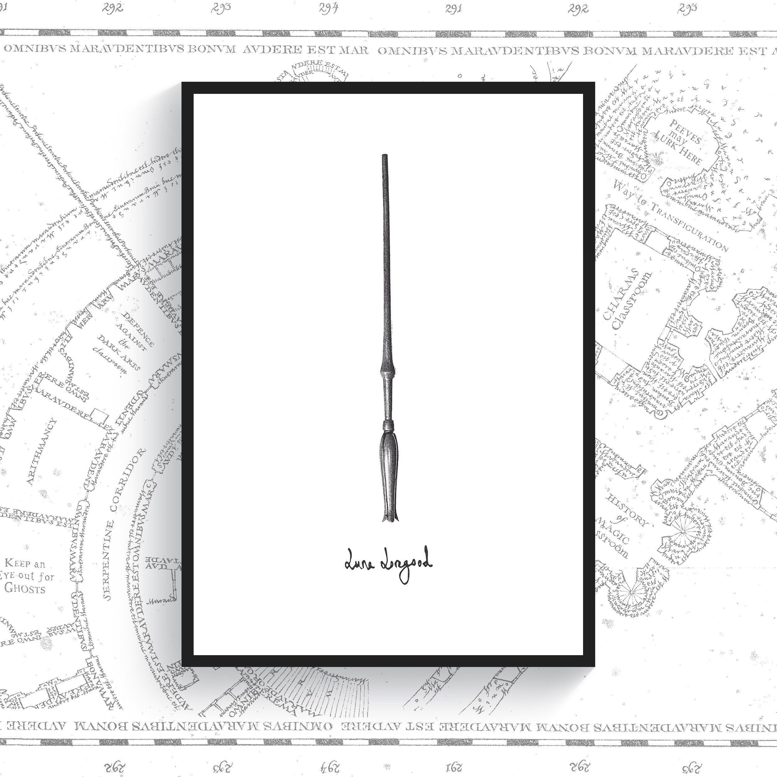 Luna Lovegood Harry Potter Wand Wizarding World Hogwarts Art  Etsy