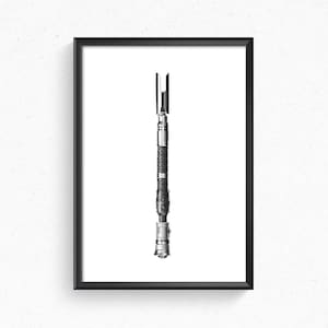 Cal Kethis Lightsaber Skywalker Star Wars Jedi Survivor Art Print Plakat Wystrój Domu