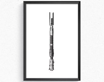 Cal Ketis Lichtschwert Skywalker Star Wars Jedi Survivor Kunstdruck Poster Home Decor