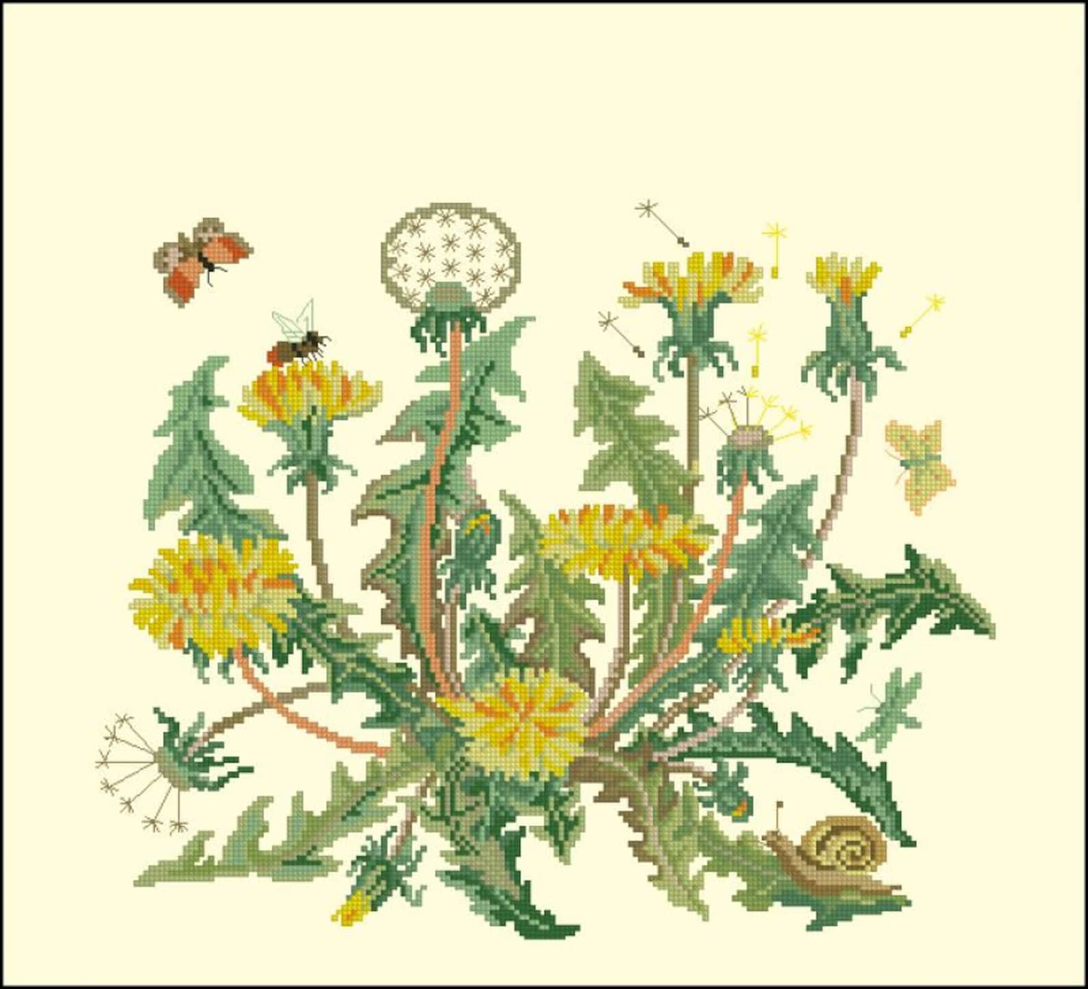Dandelions. Cross Stitch Pattern PDF Instant Download | Etsy