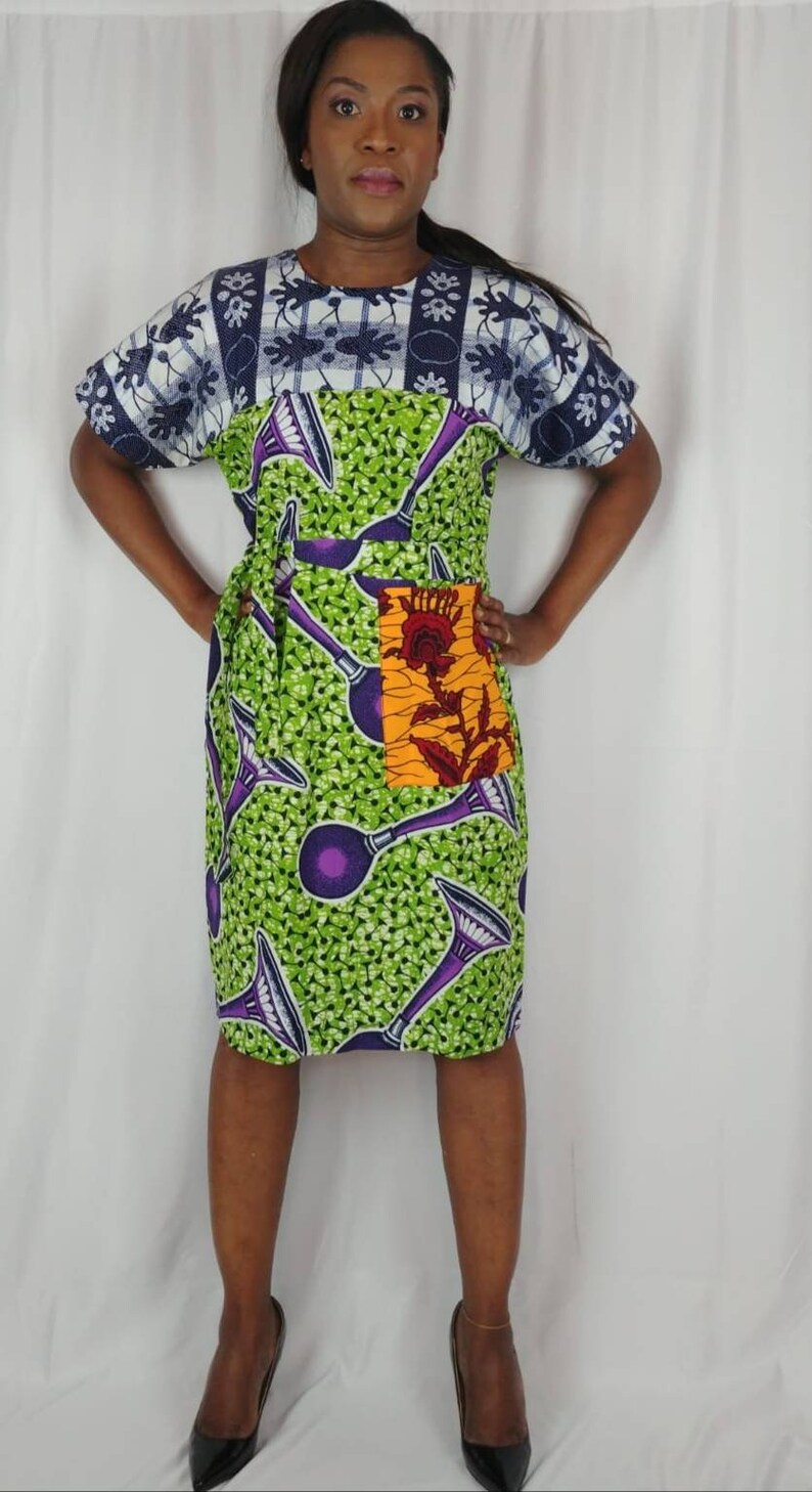 African print dress Ankara fabrics dressAfrican clothing wax print