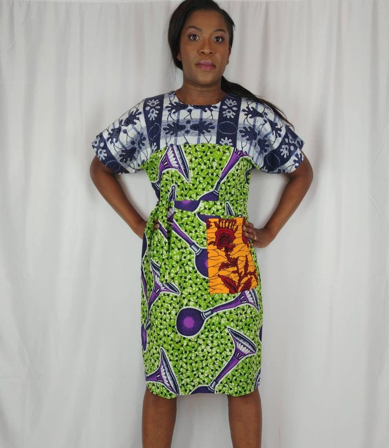 African print dress Ankara fabrics dressAfrican clothing wax print
