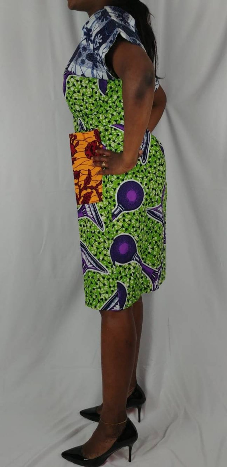 African print dress Ankara fabrics dressAfrican clothing wax print