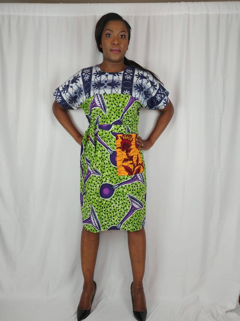 African print dress Ankara fabrics dressAfrican clothing wax print