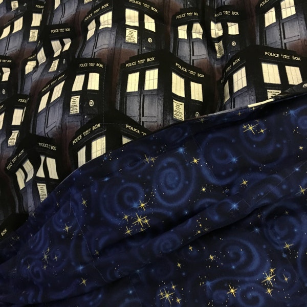Dr. Who weighted blanket for Autism, ADHD, anxiety and PTSD. Free Shipping