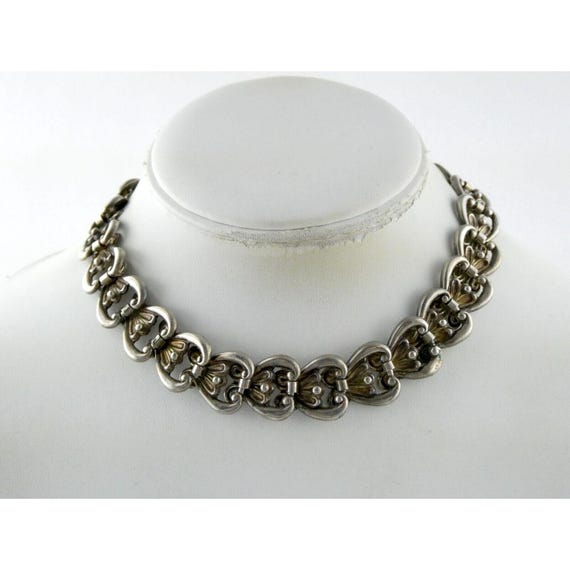 ヴィンテージ タスコ メキシコ 980 シルバー 幾何学的ハート デザイン