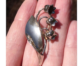 Vintage Sarah Coventry Sterling Silver Lily of the Valley Flower Pin Brooch 925