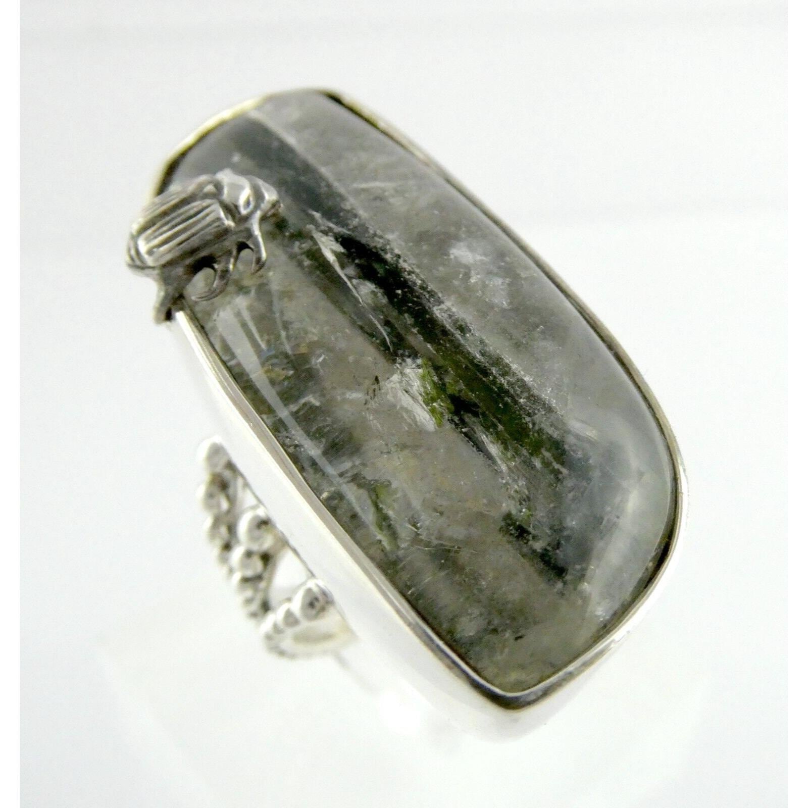 Stephen Dweck クォーツ　リング　US7 Garden of Stephen Amethyst Phosphosiderite Natural Quartz