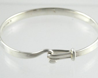 Georg Jensen Viviana Torun Sterling Silver Bangle Bracelet 204 7 Inches 16 Grams