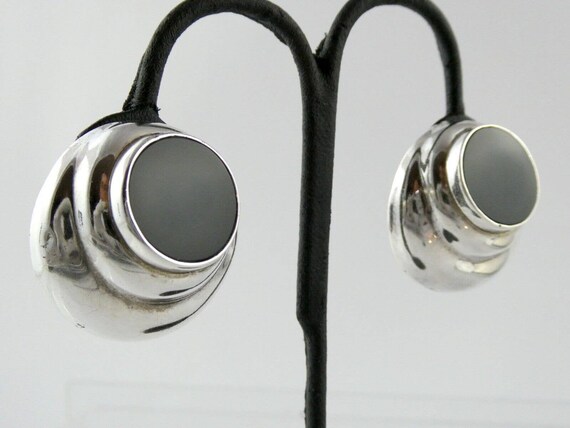 R or JF Artisan Taxco Mexico Sterling Silver Blac… - image 3