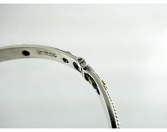 エレガント ゴールド バングル 2点セット】random grain bangle silver×gold | eclacoco