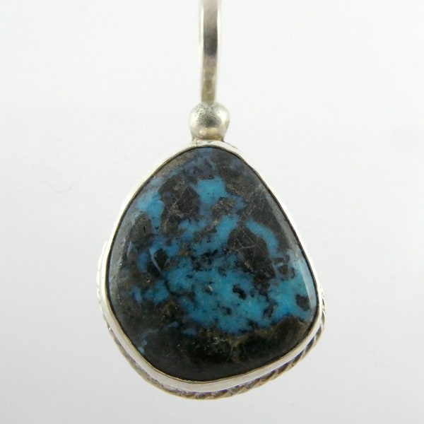 David Umpleby Sterling Silver Turquoise Pendant 5.8g Southwestern Santa Fe 1.5In