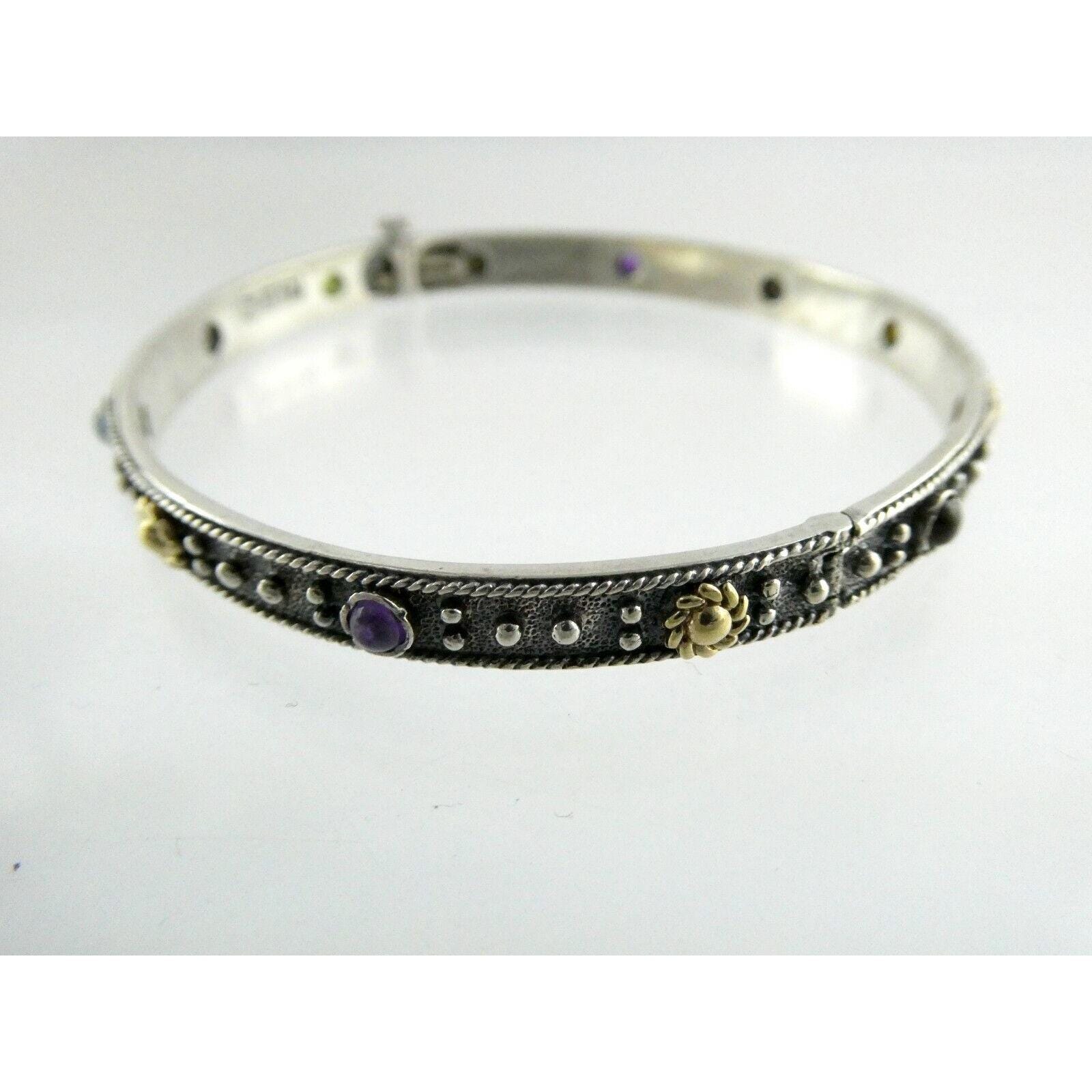 エレガント ゴールド バングル 2点セット】random grain bangle silver×gold | eclacoco