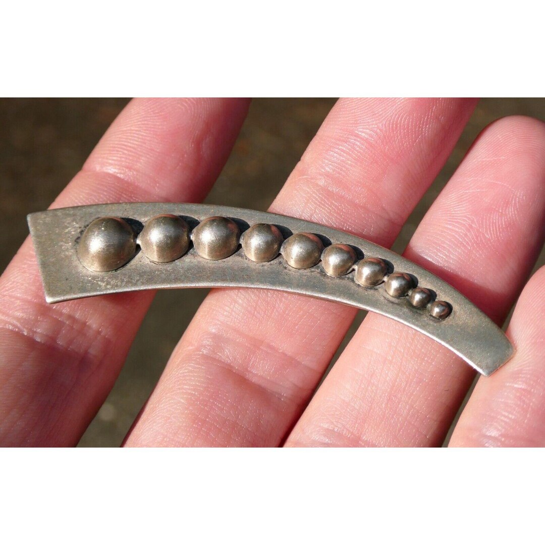 Spilla Bebè In Argento Sterling 925 - 3 Cm Forma Ovale Con Dettagli Intagliati, Ideale Per Neonato