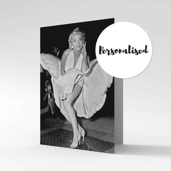 Marilyn Monroe 1954 Personalised Greetings / Birthday Card