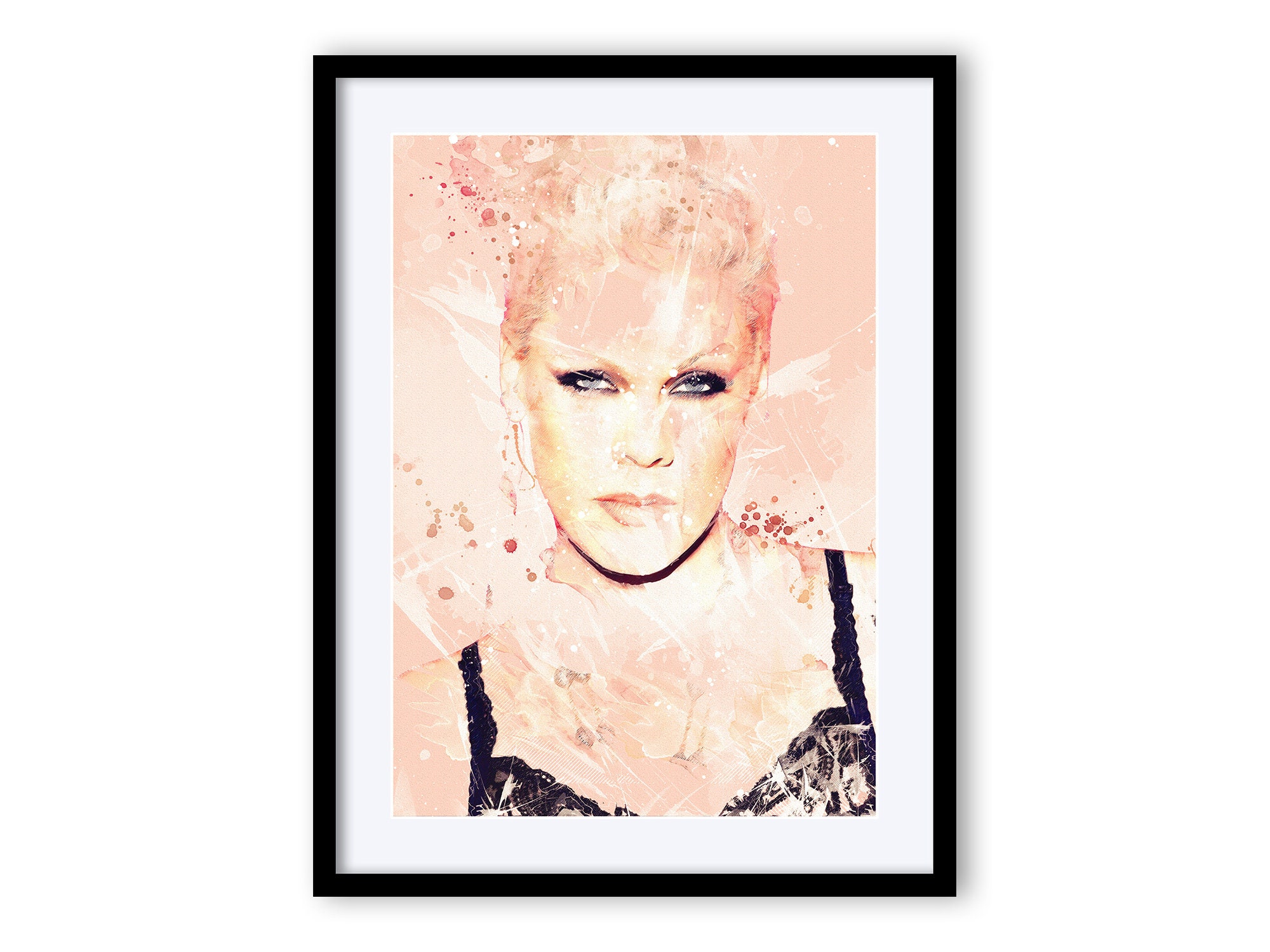 Pnk Pink Wall Art Poster Gift Home Decor Etsy