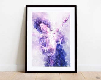 Prince, Prince Rogers Nelson, Watercolour Art Print