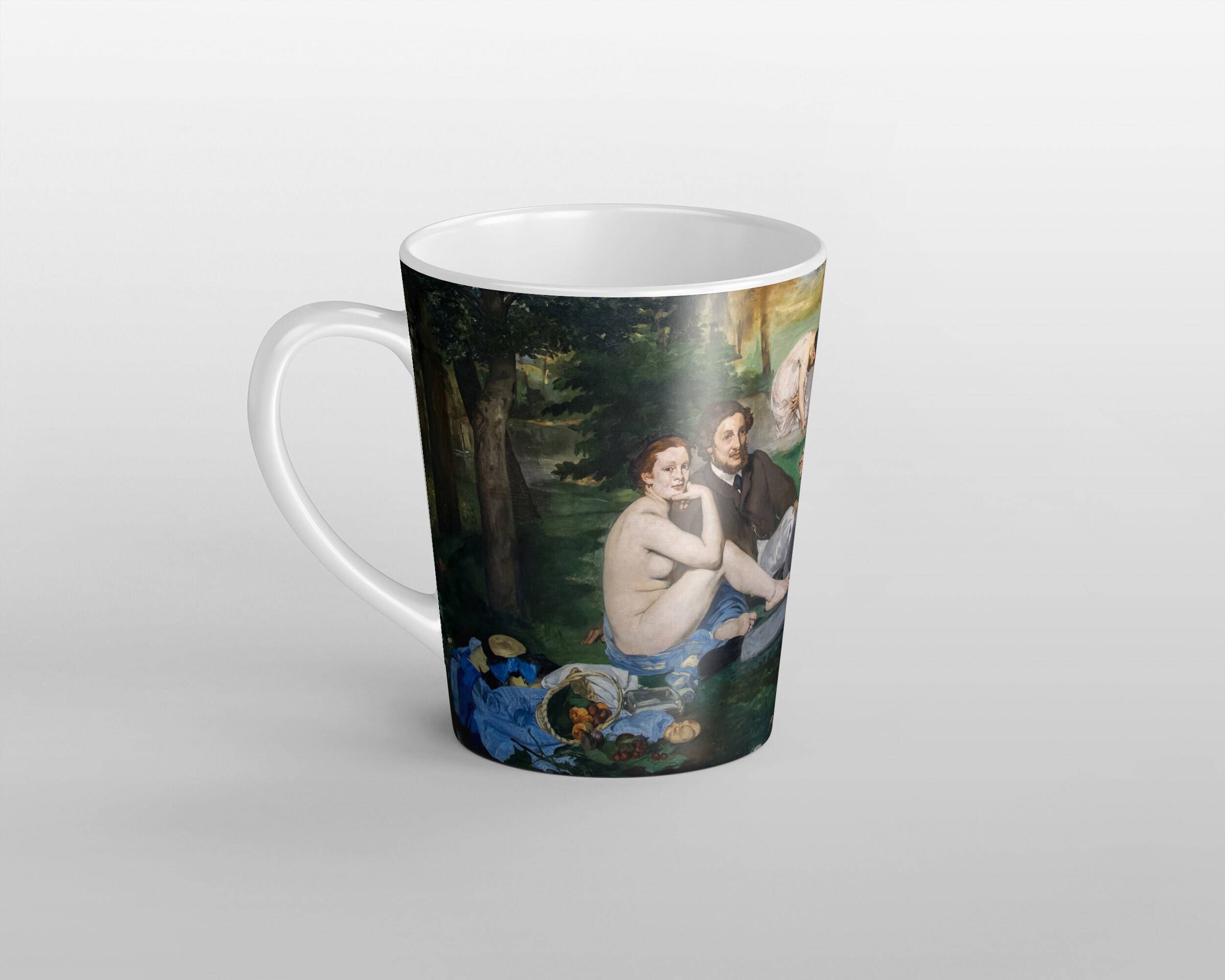 Almuerzo en la hierba 12oz Taza de café con leche Etsy