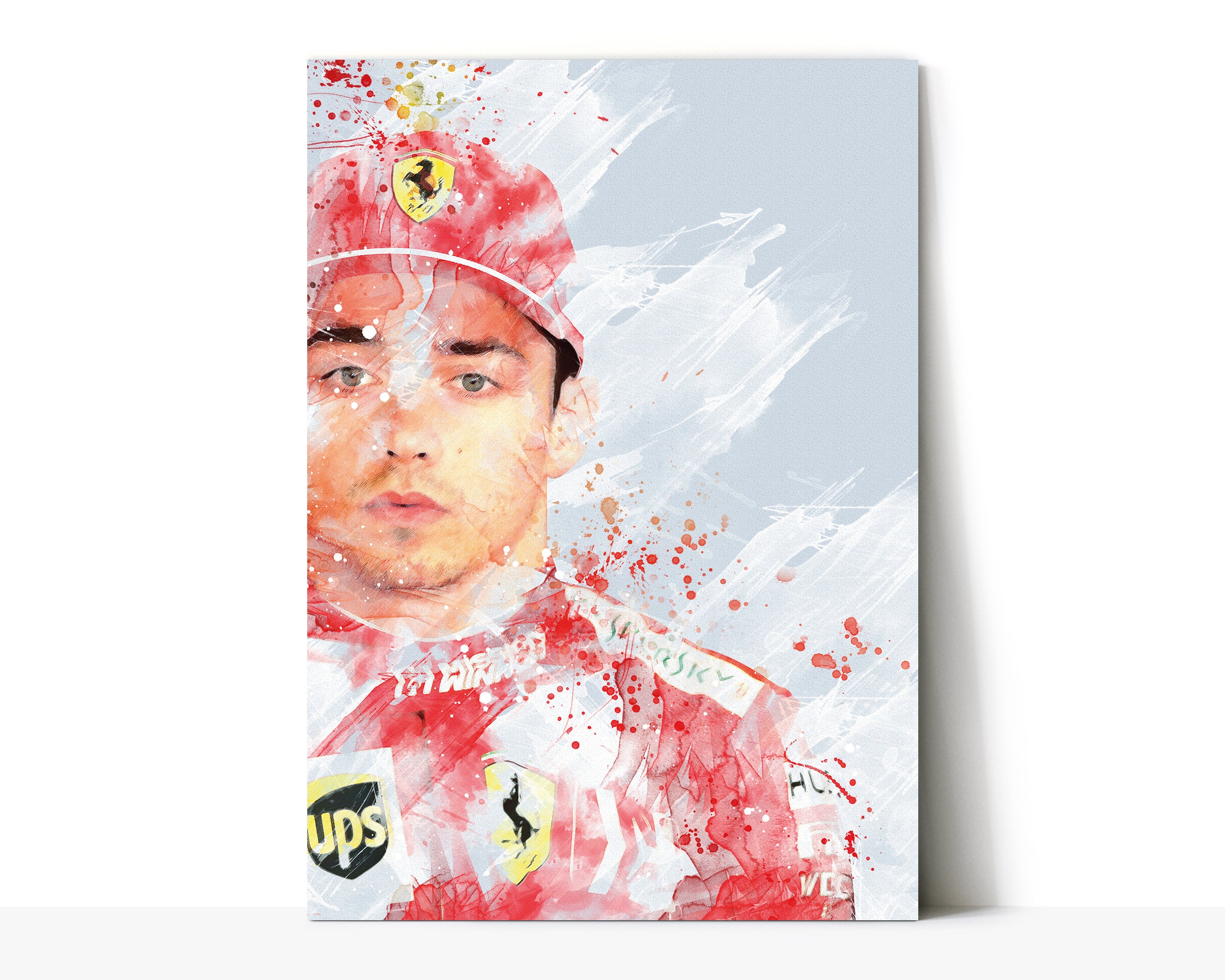 Charles Leclerc Art Print Ferrari F1 Formula 1 Sport Etsy