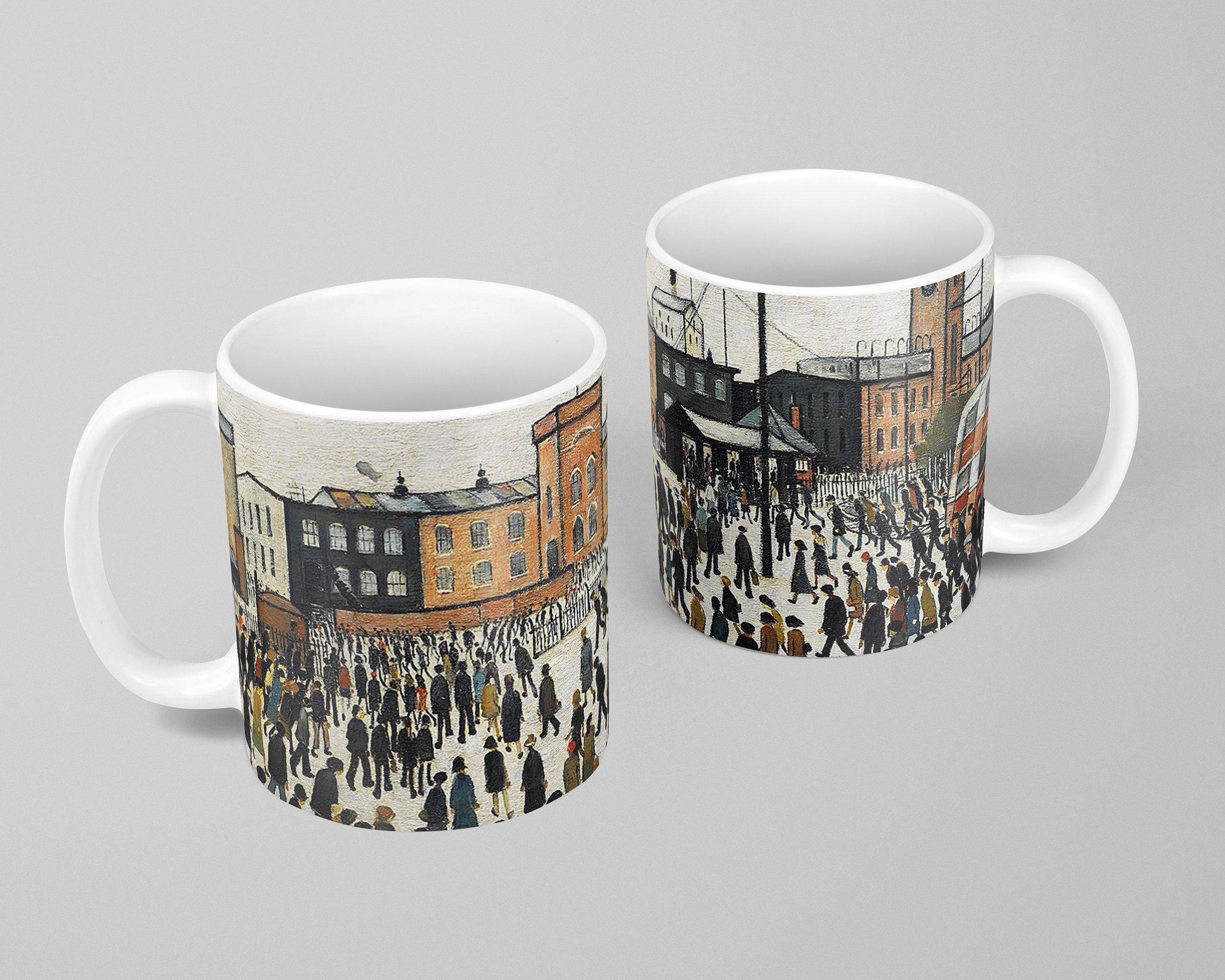 L S Lowry Going to Work 1943 Keramik-Becher | Etsy