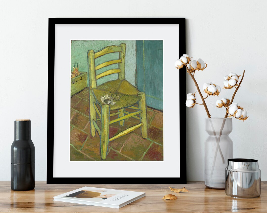 Vincent Van Gogh Van Goghs Chair, 1888. Framed / Unframed Print Etsy
