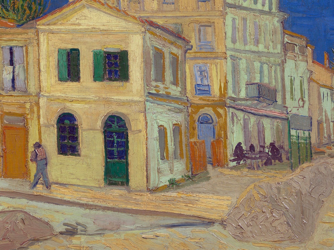 Vincent van Gogh The Yellow House 1888. Framed / Unframed Etsy Vincent van Gogh The Yellow House 1888. Framed / Unframed Etsy