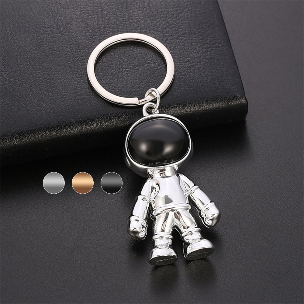SpaceMan Astro Keychain Astronaut Bear Space Galaxy Rocket Man Keyring Gift  Key