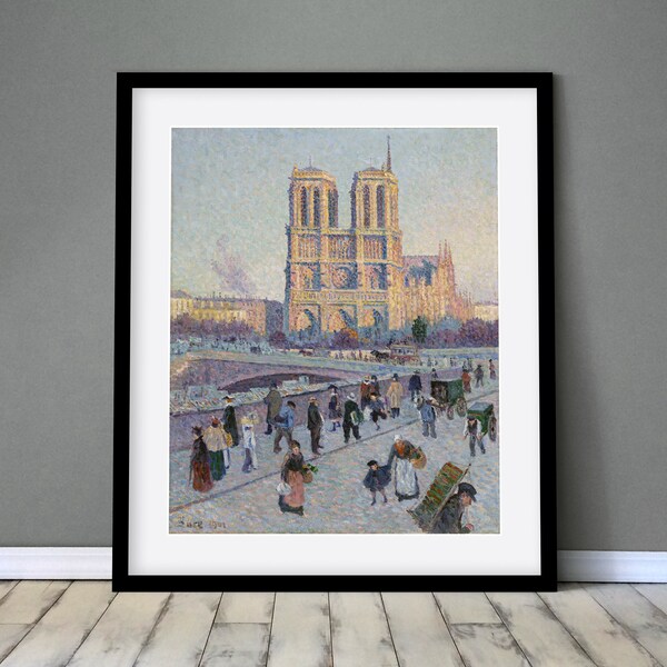 Maximilien Luce - The Quai Saint-Michel and Notre-Dame 1901. Framed / Unframed Print