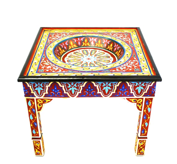Moroccan handpainted table