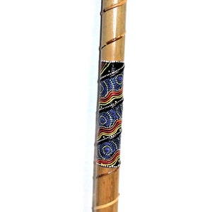 Rain Stick 23.5&quot; Musical Instrument for Meditation Painted